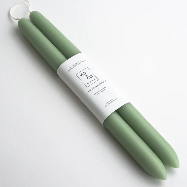 10" Dipped Beeswax Candles - Rosemary