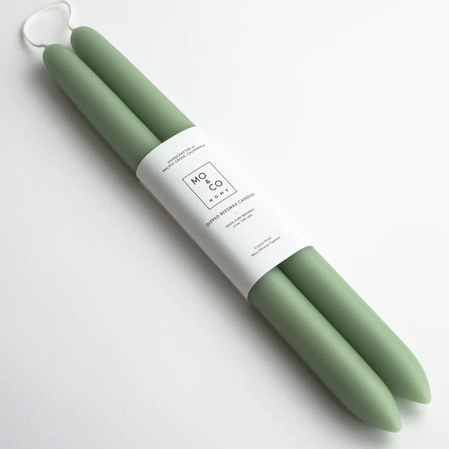10" Dipped Beeswax Candles - Rosemary