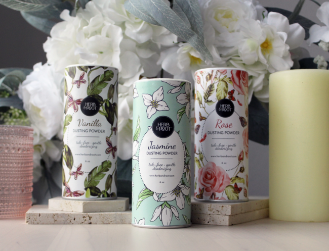 Herb & Root Powder Puff& Bag