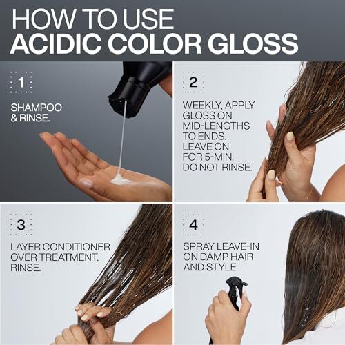 acidic color gloss leave in  heat protection