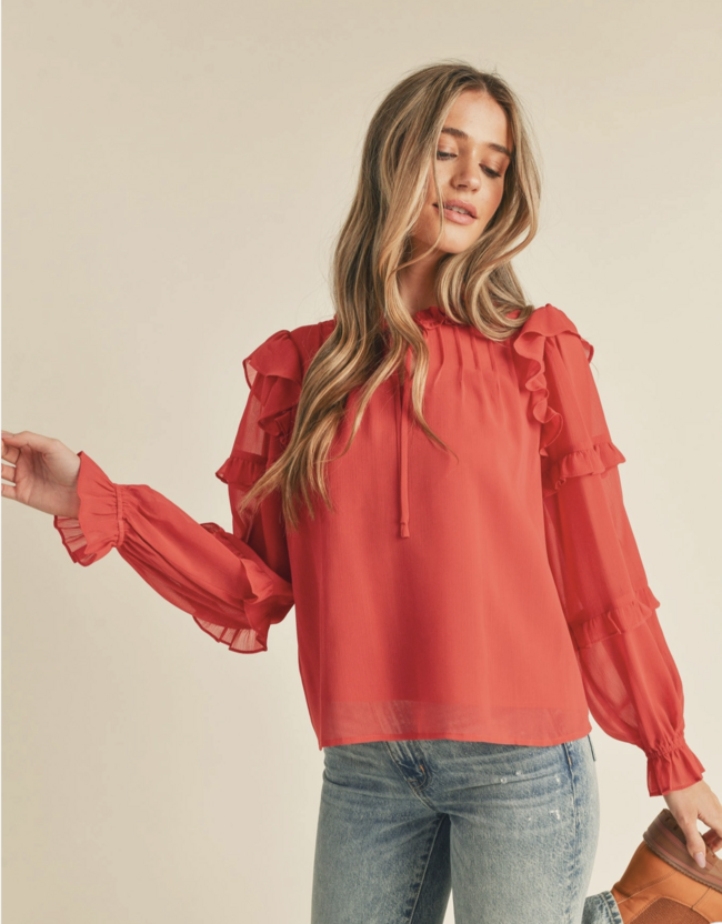 &merci | Miray Ruffled Blouson Small