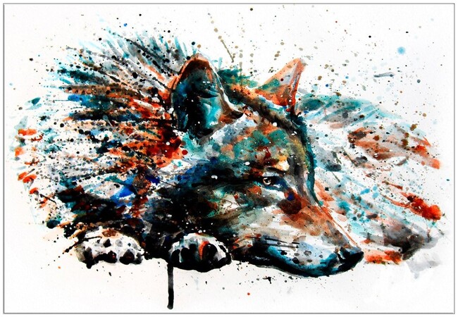 Art-Resting Wolf
