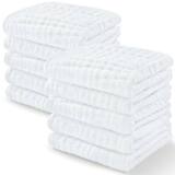 Muslin Washcloths 5 pack- White