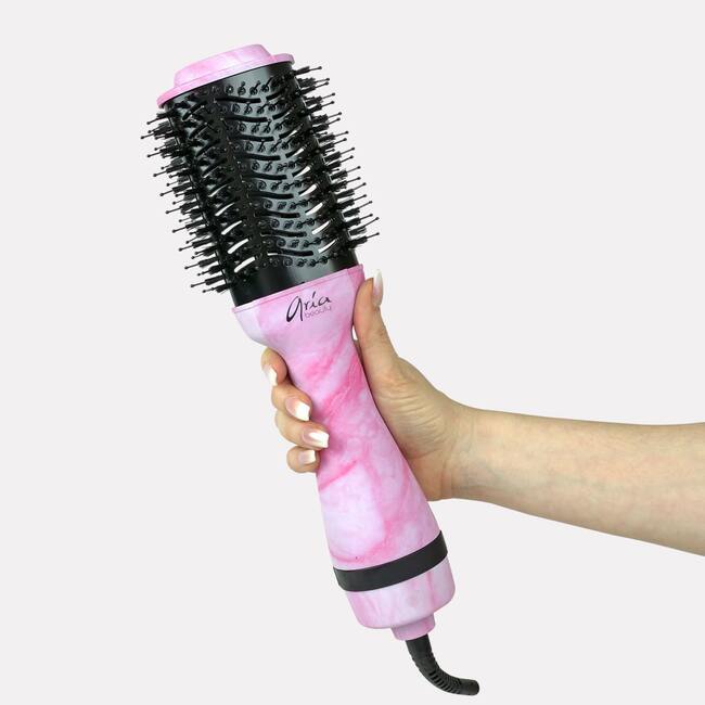 Aria Pink Marble Blowdry Brush