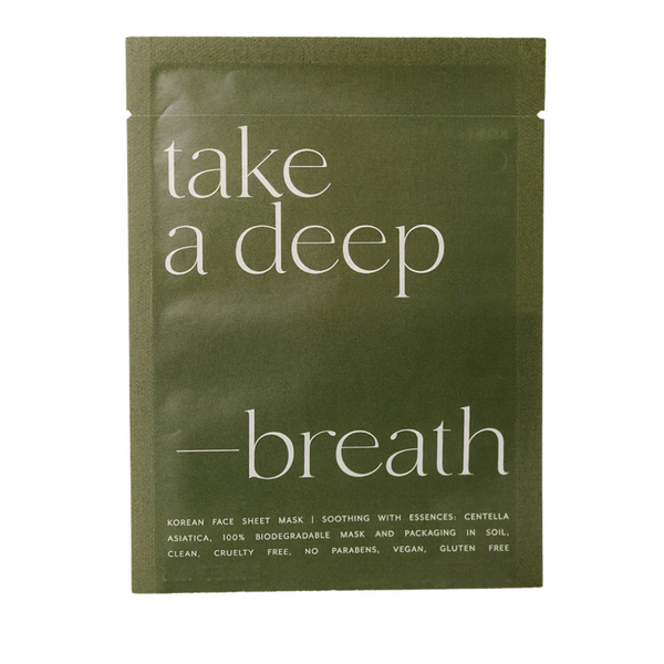 LUCKY OWL - Korean Sheet Mask "Take a Deep Breath" (Soothing)