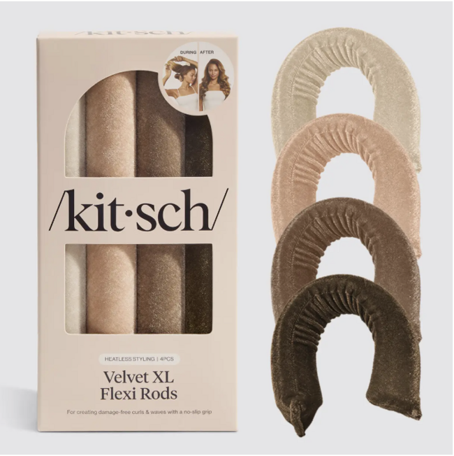 Velvet XL Flexi Rods 4 pc Set - Eucalyptus 