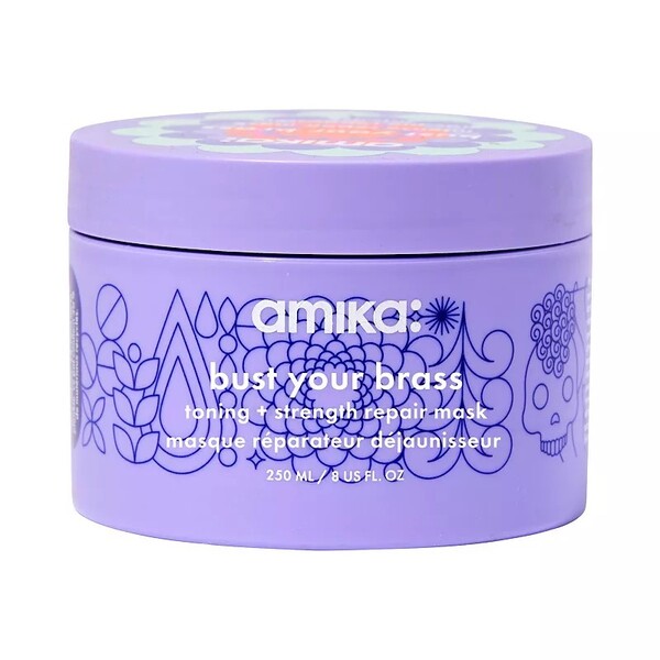 Amika Bust Your Brass Toning +Strenght Repair Mask 250ml