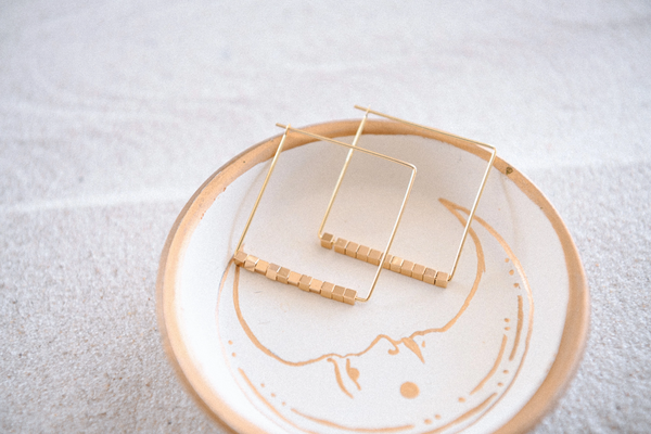 FR CECELIA square hoop earrings