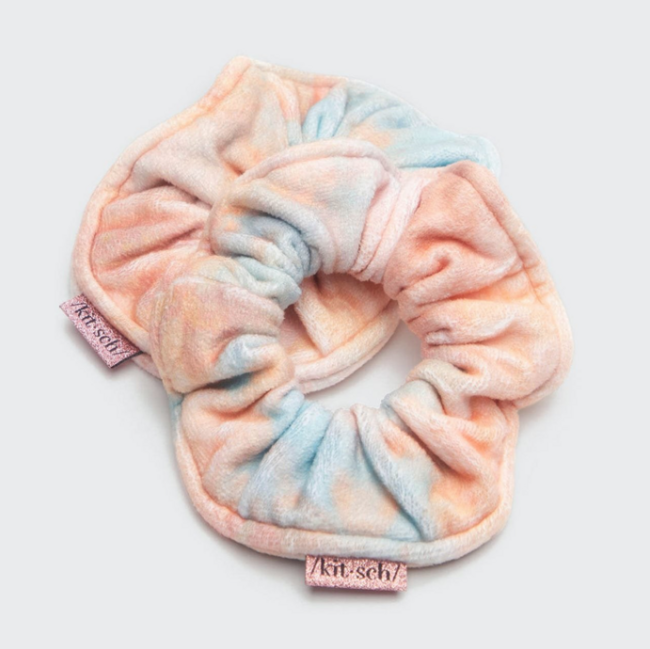 Microfiber Towel Scrunchies - Sunset Tie Dye