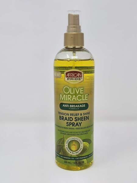 African Pride Olive Miracle Braid Sheen Spray