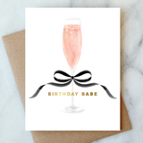 FR AJ BOW BDAY BABE CARD