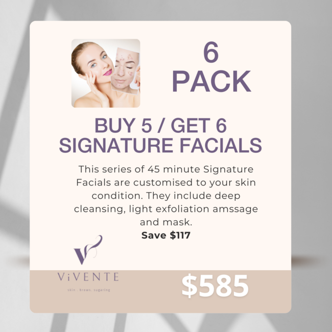 Buy 5 / Get 6 Signature Facials