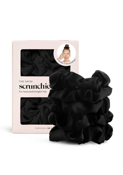 Satin Sleep Scrunchies 5pc Set