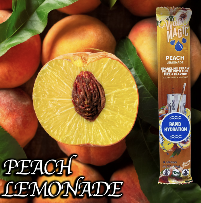 Water Magic Straws - Peach Lemonade