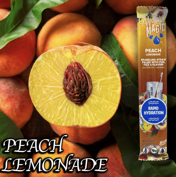 Water Magic Straws - Peach Lemonade