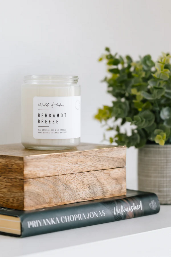 Wild Flicker Soy Wax Candle - Bergamot Breeze