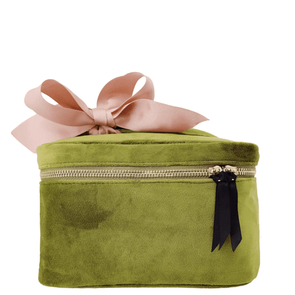 bag-all My Makeup cosmetic box | green velvet