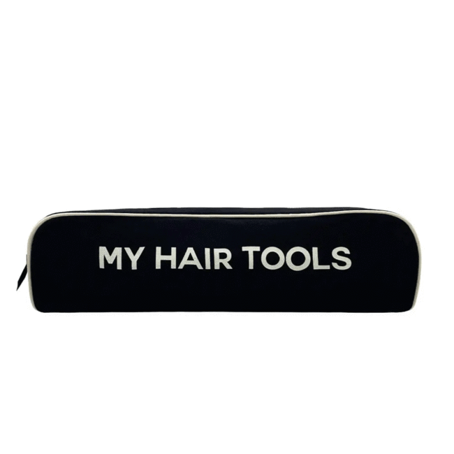 bag-all roomy hair wrap tools travel case | black