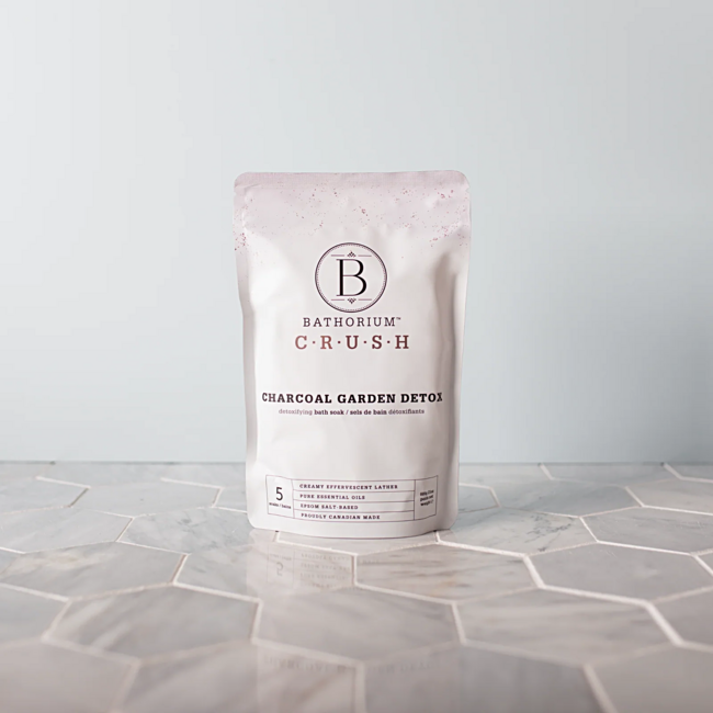 BATHORIUM - Crush Bath Soak - Charcoal Garden Detox