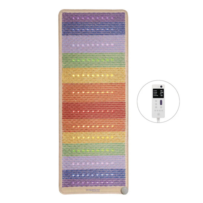 HEALTHYLINE - Rainbow Chakra Mat - 74" x 28"