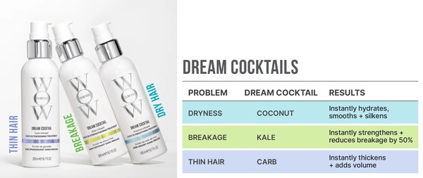 WOW Dream Cocktail dry straw-like hair