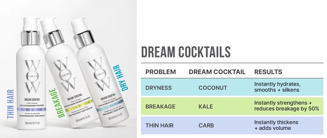 WOW Dream Cocktail dry straw-like hair