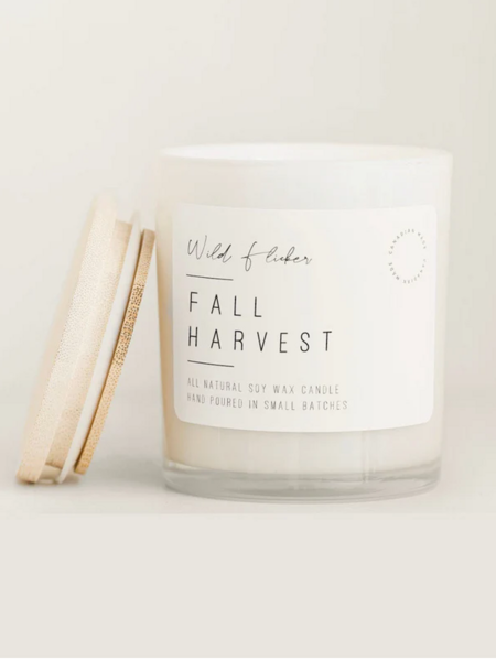 Wild Flicker Wood Wick Candle - Fall Harvest