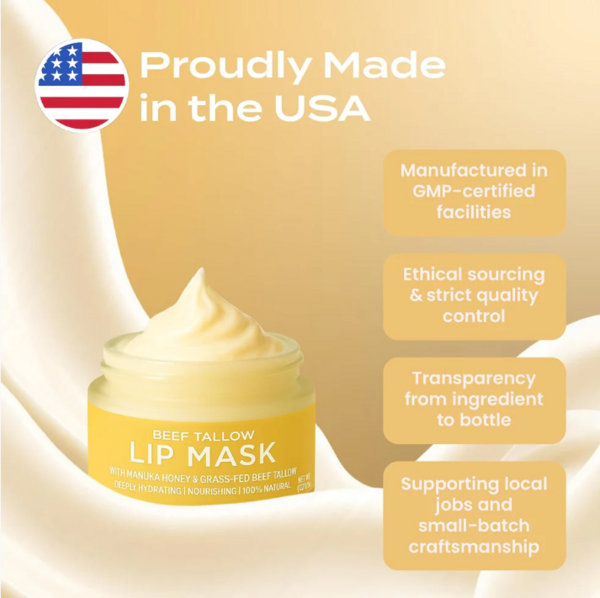 Beef Tallow Lip Mask