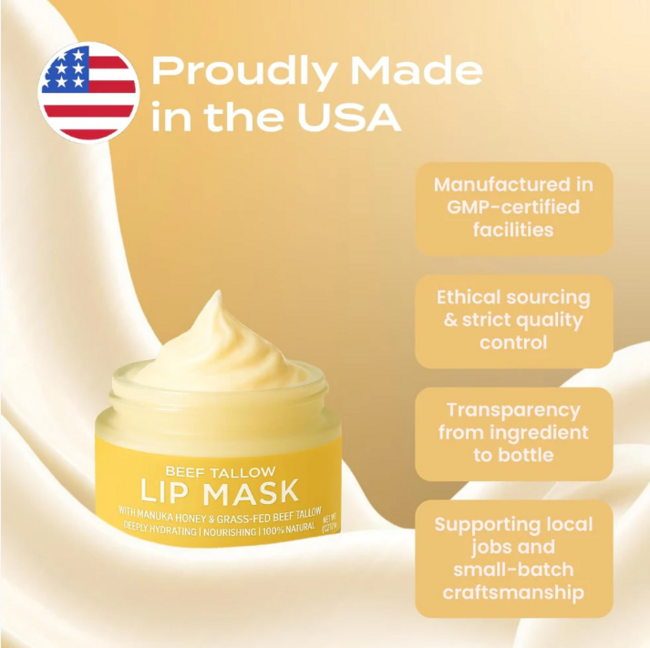 Beef Tallow Lip Mask
