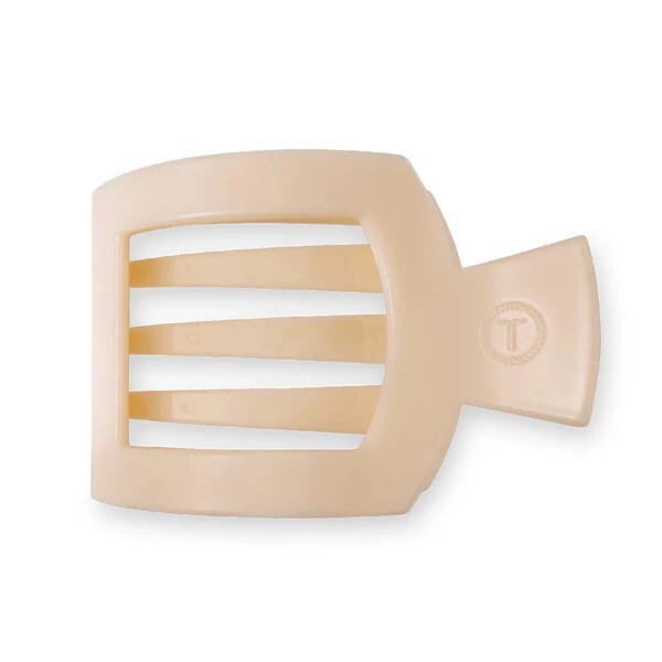 Almond Beige Small Square Clip