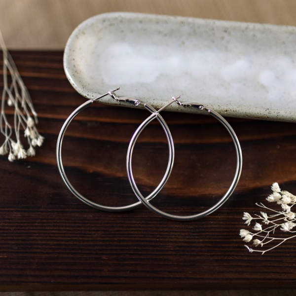 WA | Maya Hoops - Silver