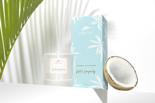 Aroma Diffuser 100mL - White Gingerlily