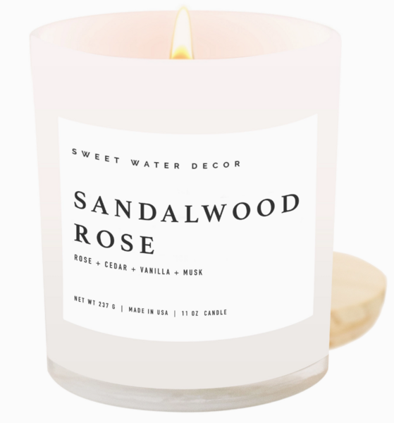 Candle-Sandalwood Rose Soy 11oz