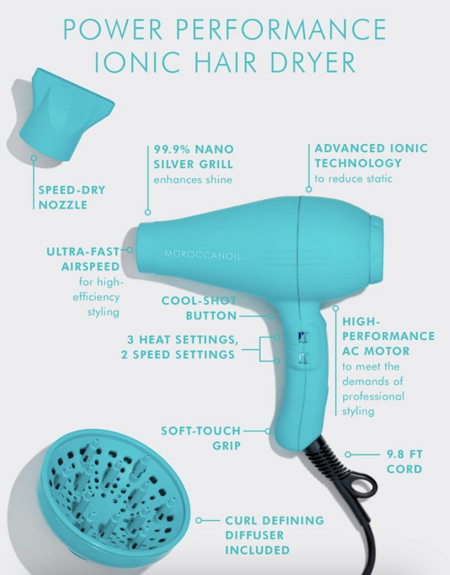 MO Power Performance Ionic Hair Dryer