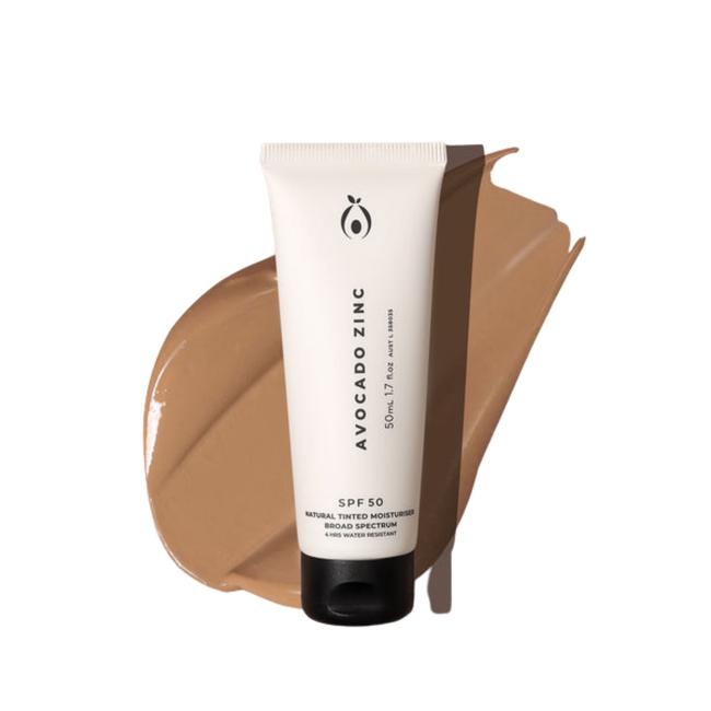 Avocado Zinc SPF50 Tinted moisturiser MEDIUM-DARK
