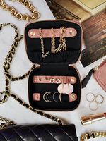 bag-all velvet jewelry box | pink
