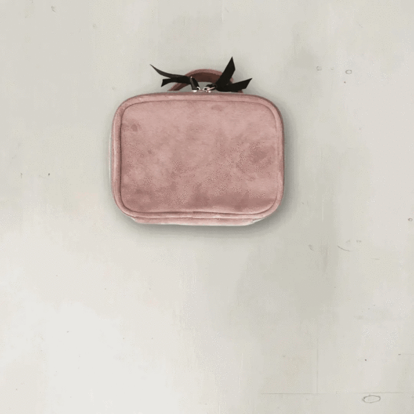 bag-all small beauty box | pink velvet