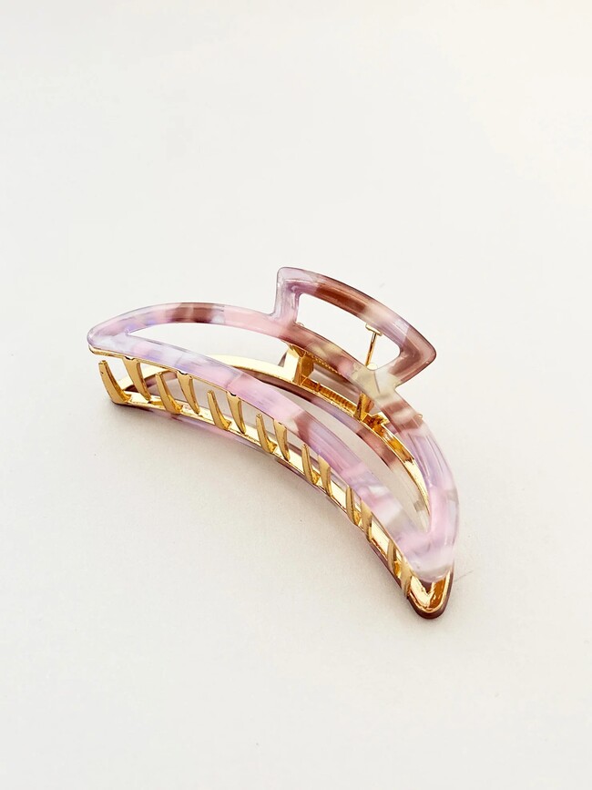 Cami Pink Metal Claw Clip