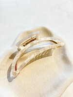 Cami Ivory Metal Claw Clip