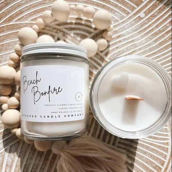 9oz Beach Bonfire Candle
