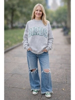 Birds Mockneck Sweatshirt Large