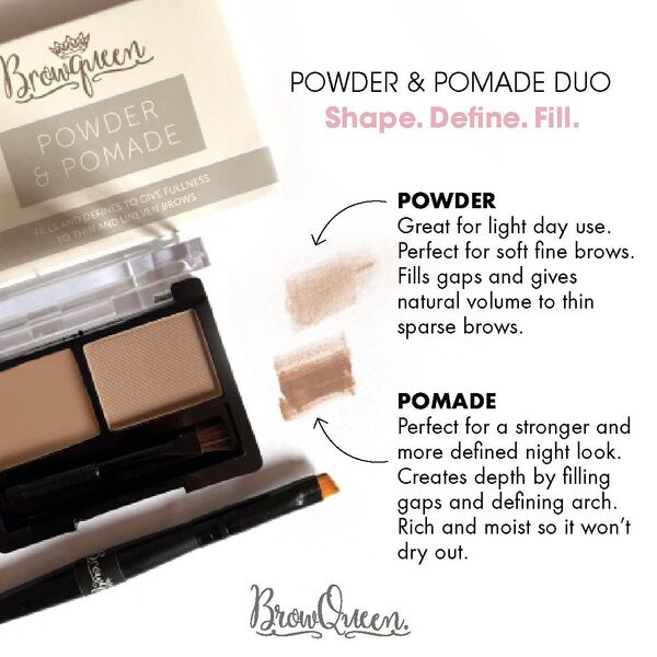 BrowQueen® Powder & Pomade DUO - Blonde