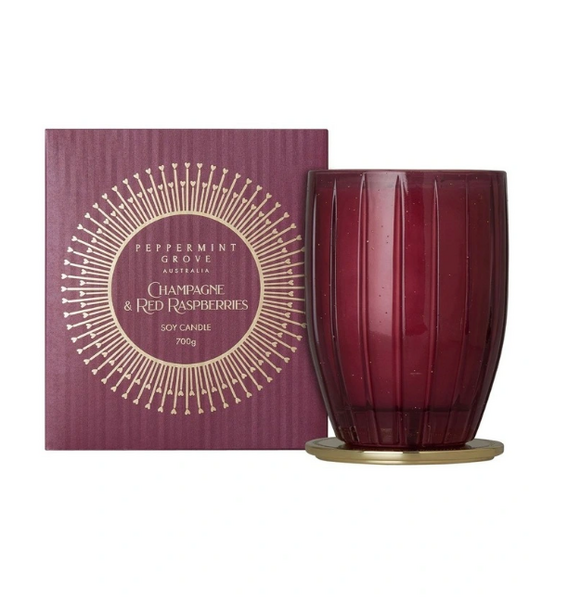 Champagne Red Raspberries Candle  370g