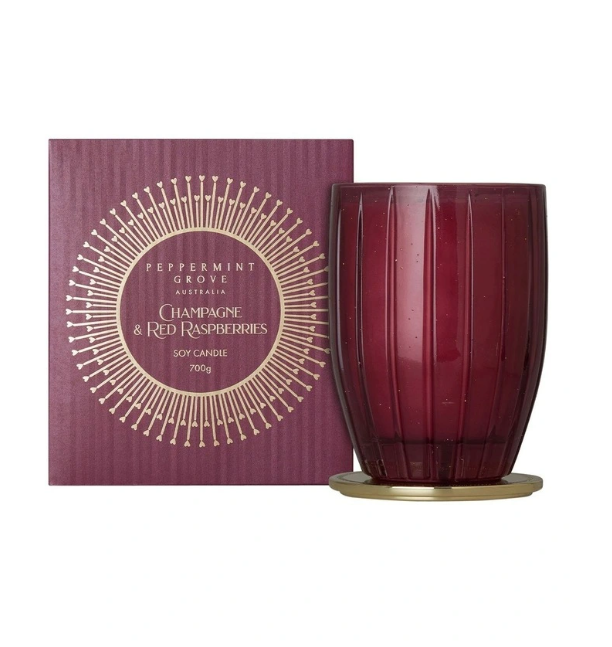 Champagne Red Raspberries Candle  370g