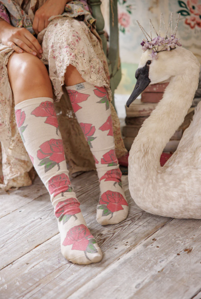 All For Roses OTK Socks