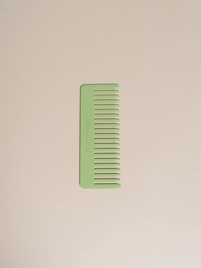 Wide Tooth Hair Comb - kiwi