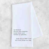 WTF Lines - Organic Cotton Tea Towel