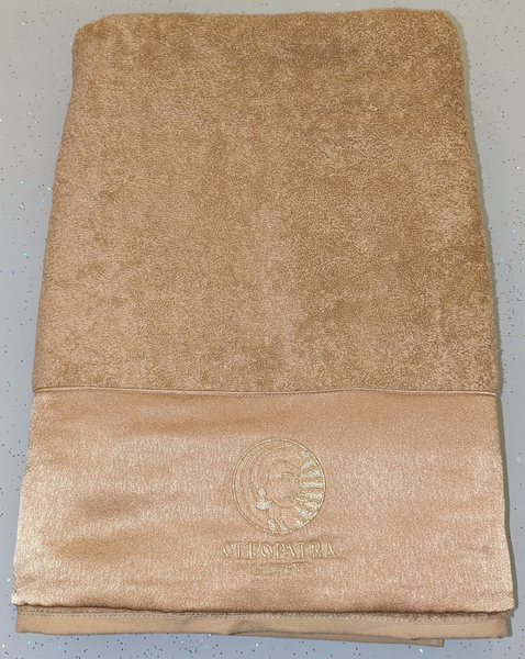 LUXURY GOLD EMBROIDERED BATH TOWEL LARGE