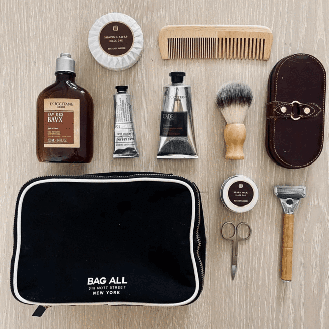 bag-all double sided toiletry case | black