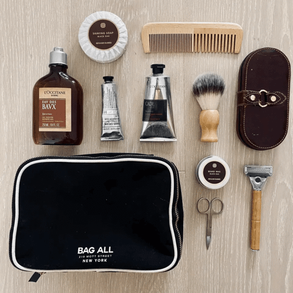 bag-all double sided toiletry case | black
